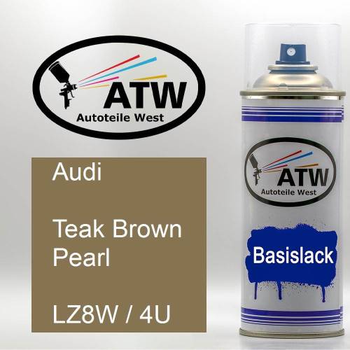 Audi, Teak Brown Pearl, LZ8W / 4U: 400ml Sprühdose, von ATW Autoteile West.